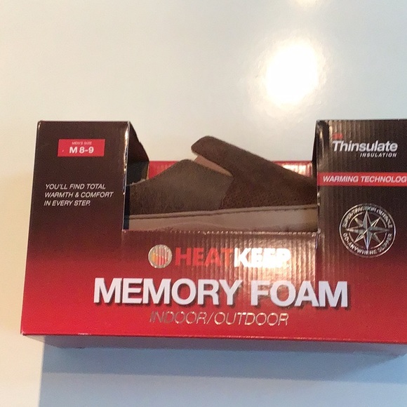 heat keep memory foam slippers